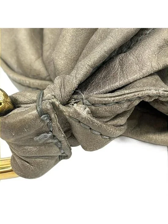 Miu Miu Tote Gray Beige Leather - Picture 12 of 15